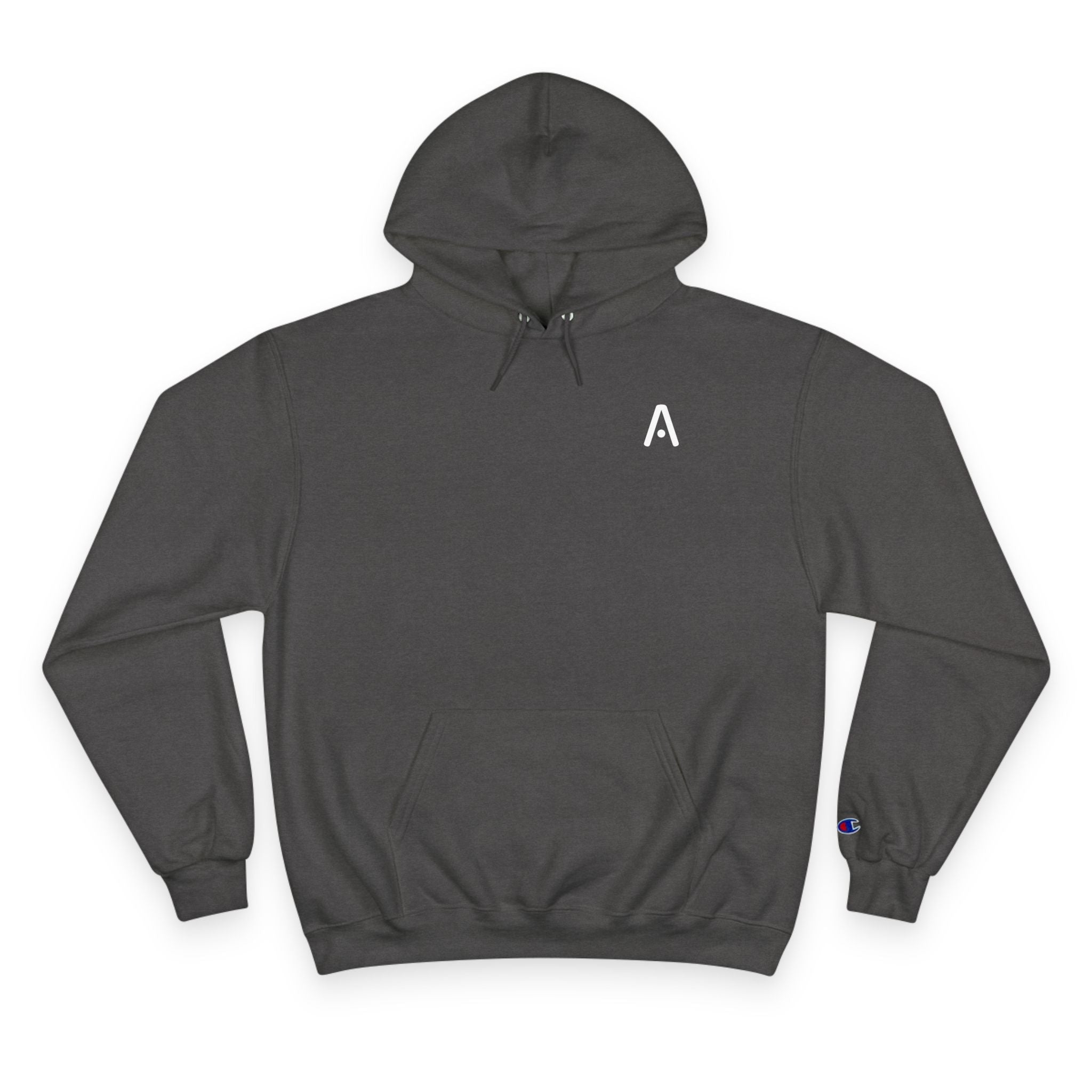 Navy Anchor Crest Champion Hoodie | Nautical Sailing Logo Pullover - Aspire Clothing