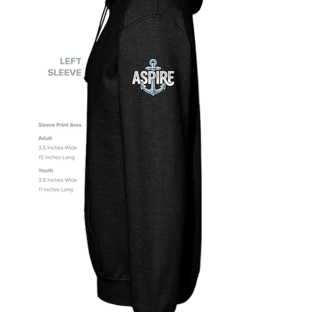 Aspire Anchor Hoodie – Black - Aspire Clothing
