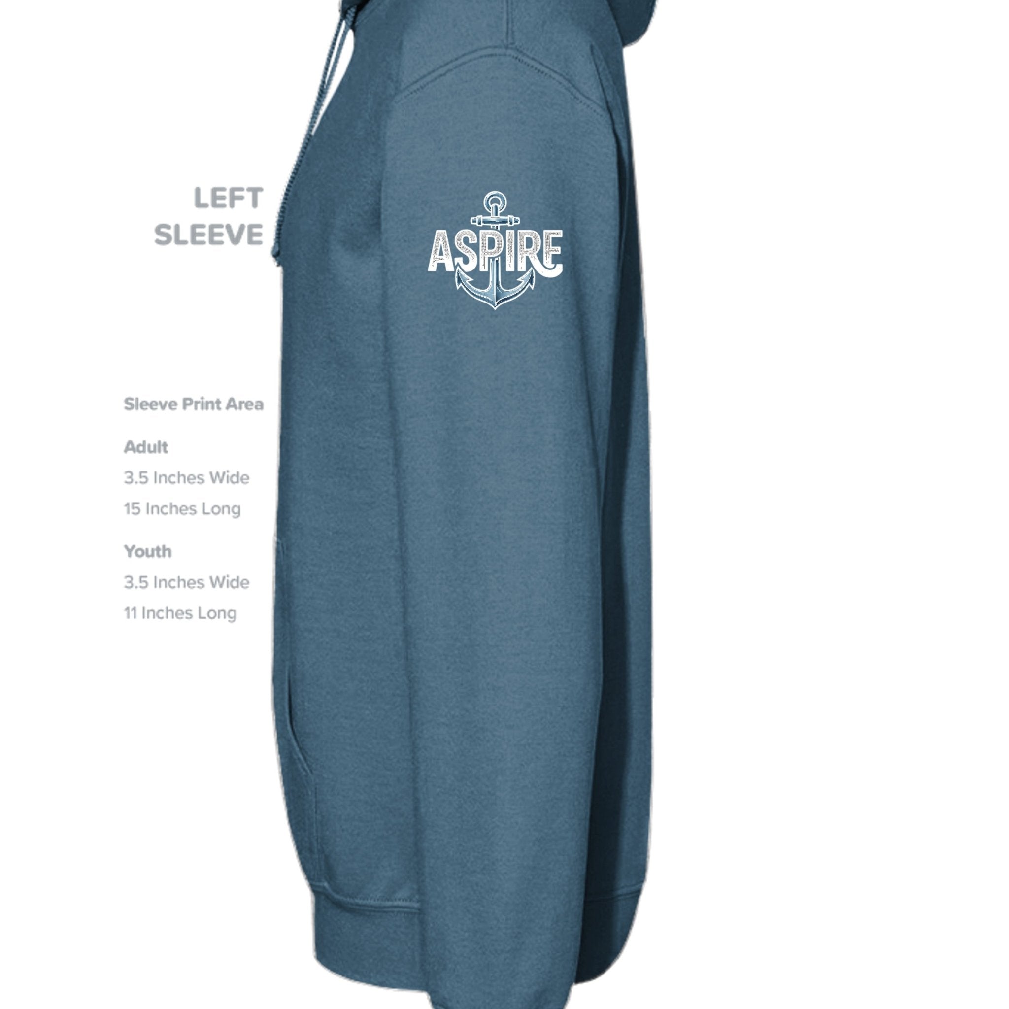 Aspire Anchor Hoodie – Black - Aspire Clothing
