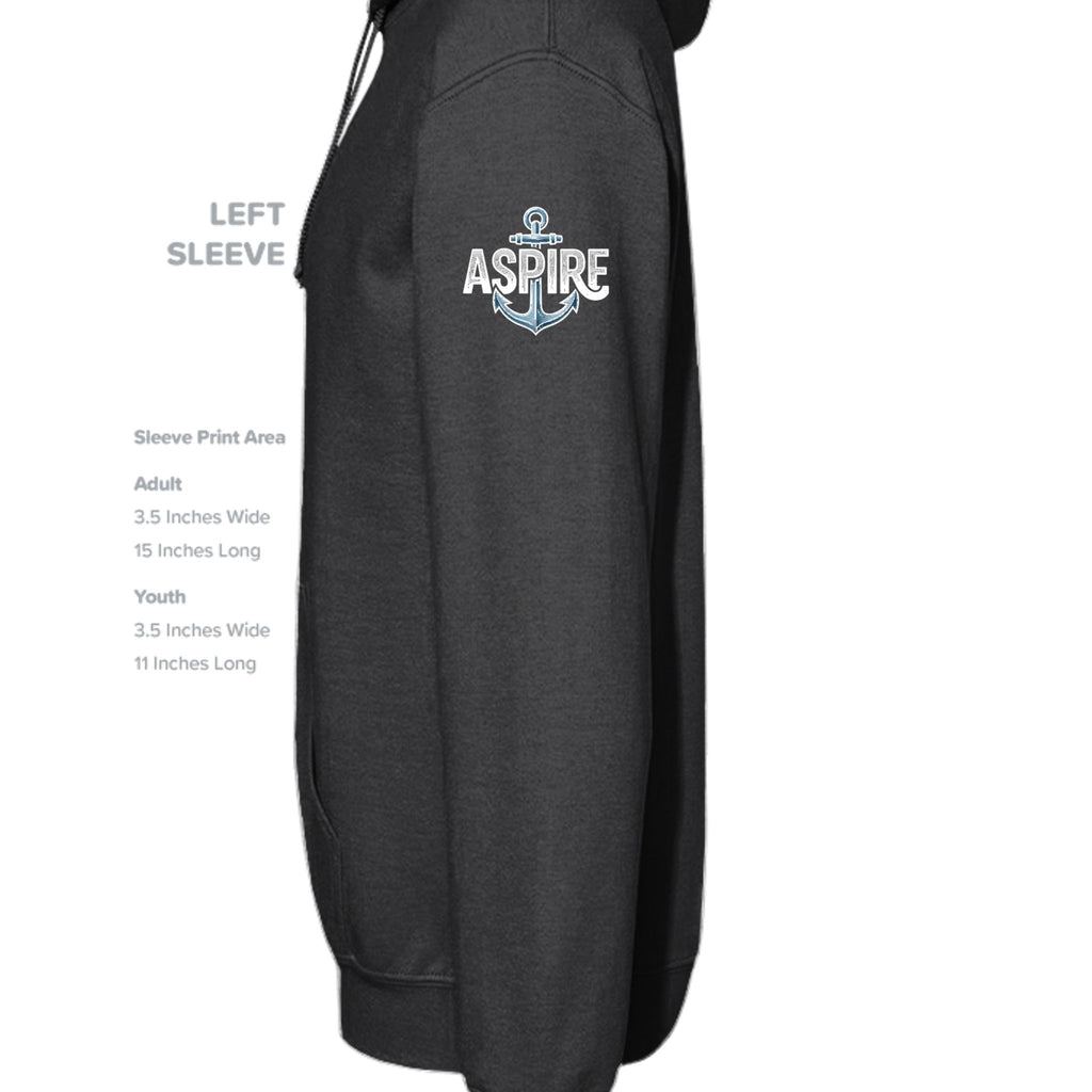 Aspire Anchor Hoodie – Black - Aspire Clothing