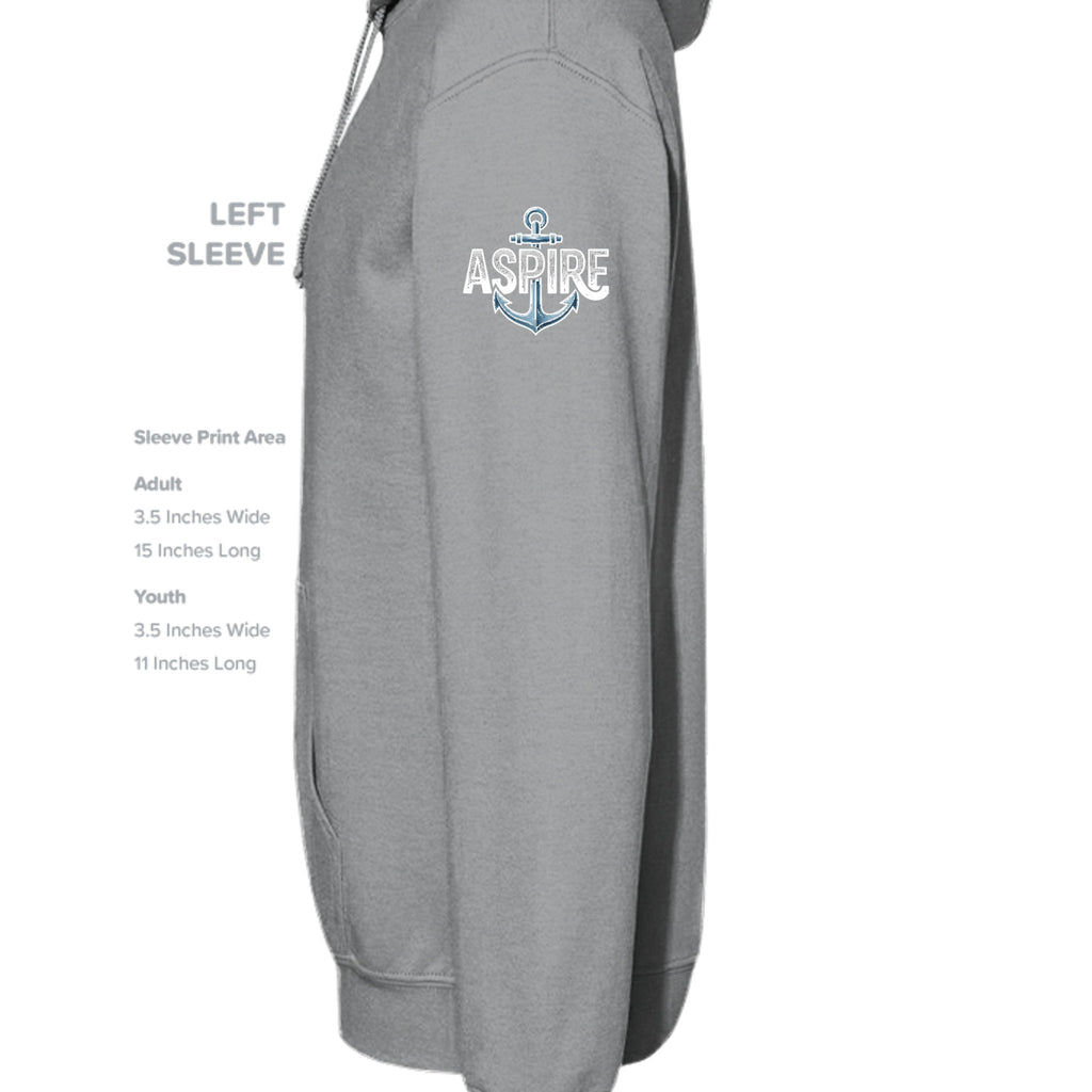 Aspire Anchor Hoodie – Black - Aspire Clothing