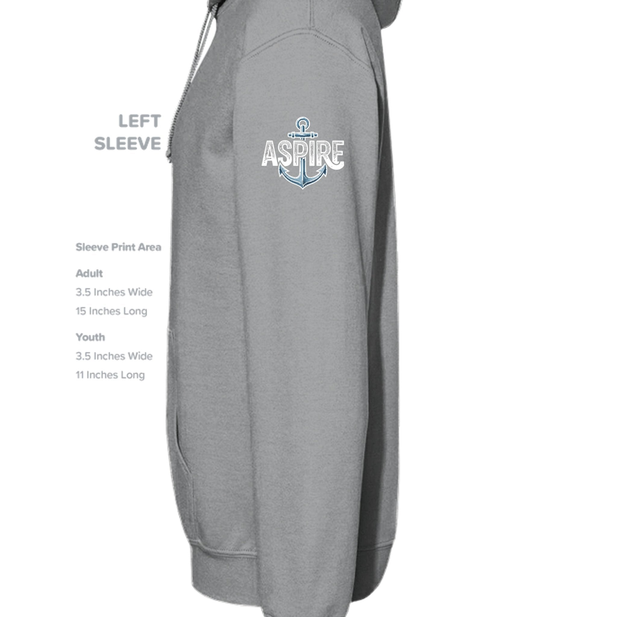 Aspire Anchor Hoodie – Black - Aspire Clothing
