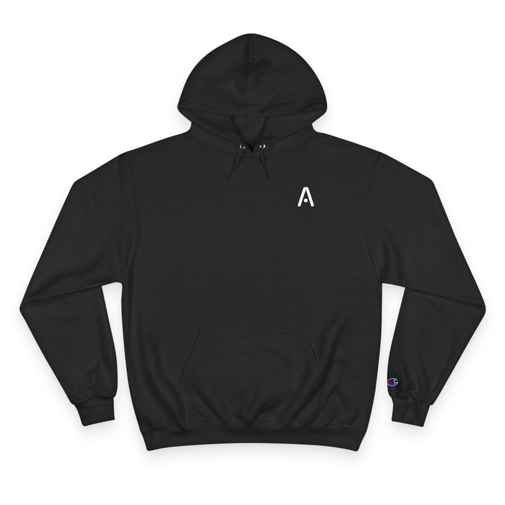 Navy Anchor Crest Champion Hoodie | Nautical Sailing Logo Pullover - Aspire Clothing