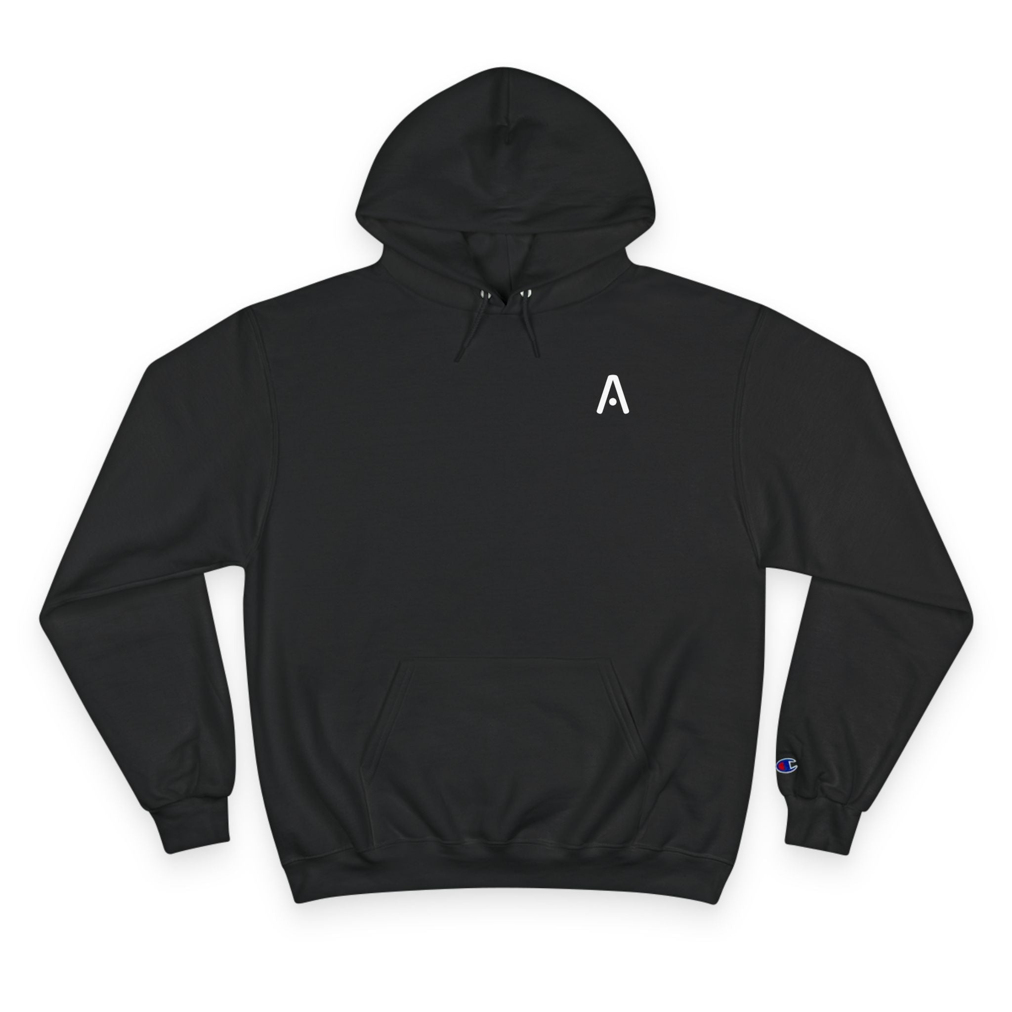 Navy Anchor Crest Champion Hoodie | Nautical Sailing Logo Pullover - Aspire Clothing