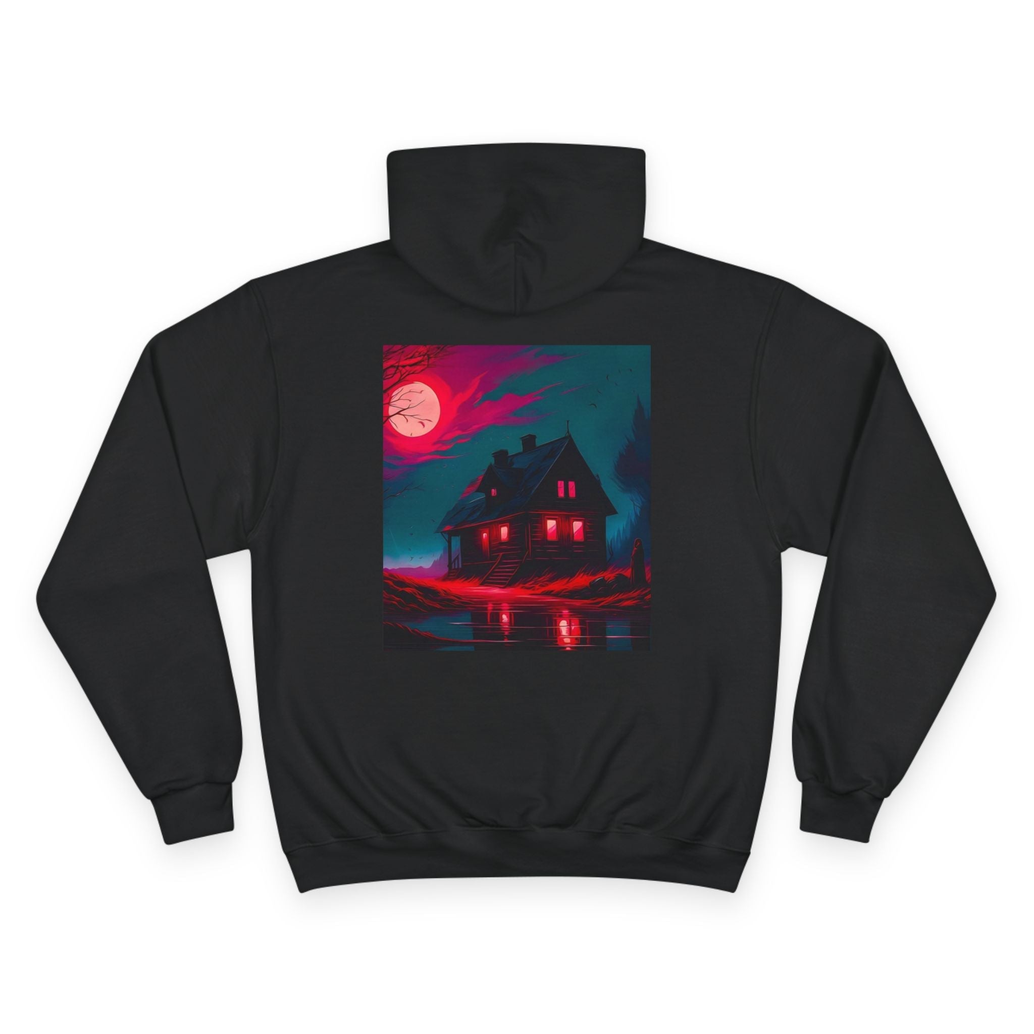 Navy Anchor Crest Champion Hoodie | Nautical Sailing Logo Pullover - Aspire Clothing