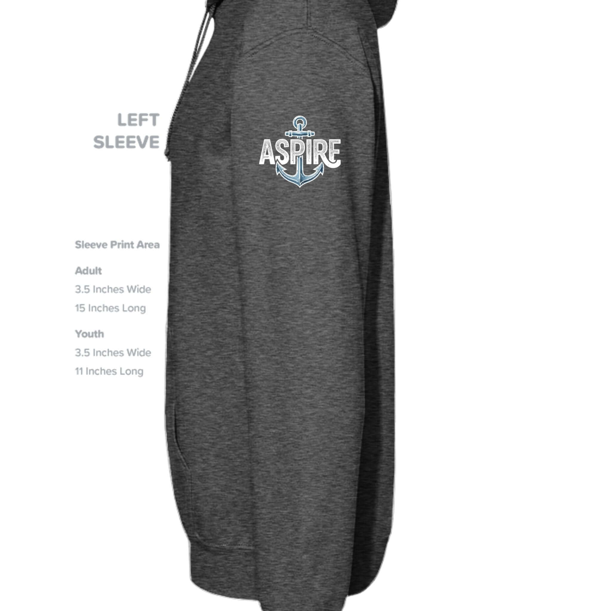 Aspire Anchor Hoodie – Black - Aspire Clothing