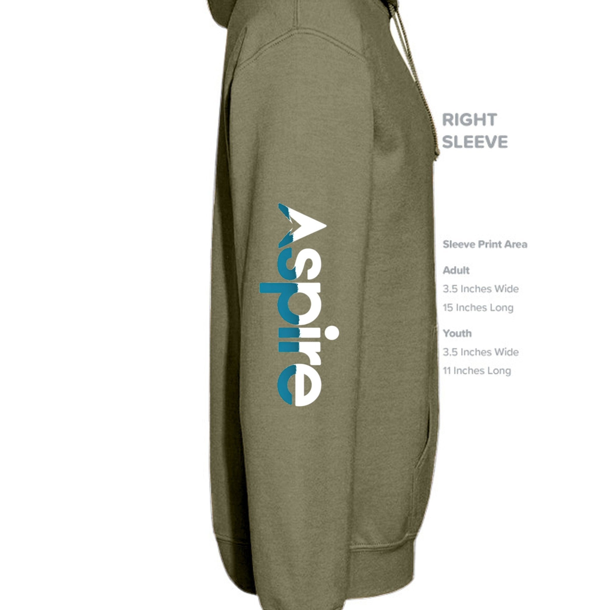 Aspire Signature Performance Hoodie With Green Accent Logo - Aspire Clothing