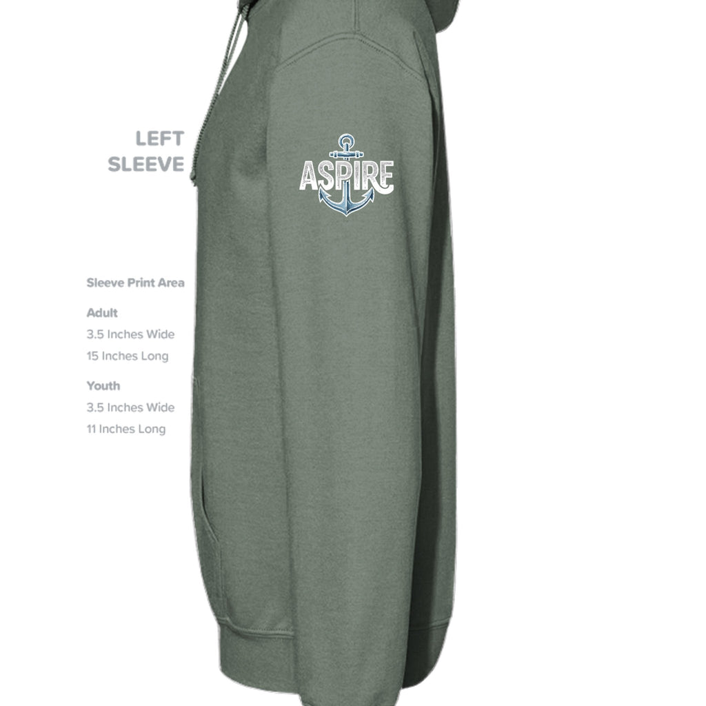 Aspire Anchor Hoodie – Black - Aspire Clothing