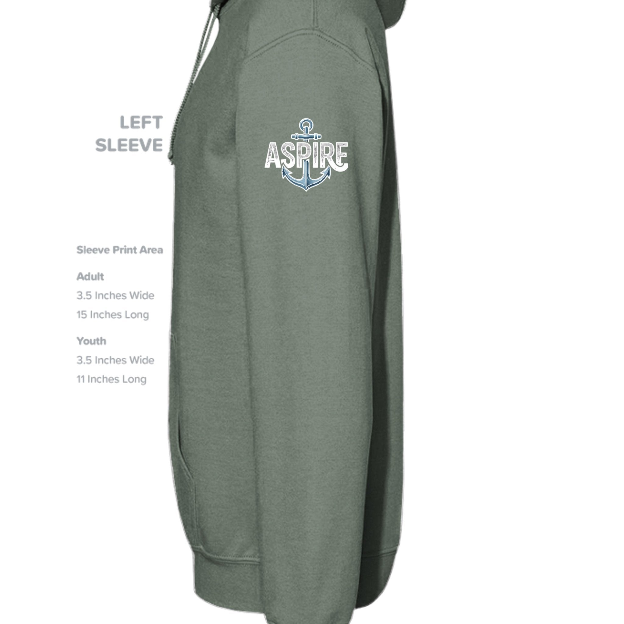Aspire Anchor Hoodie – Black - Aspire Clothing