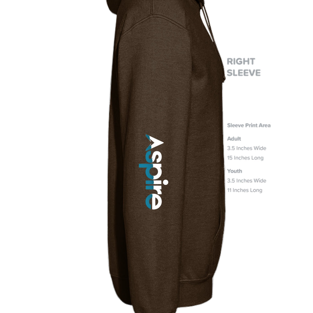 Gildan G185 Adult Heavy Blend Hoodie 8 Oz 50 50 Cotton Polyester - Aspire Clothing