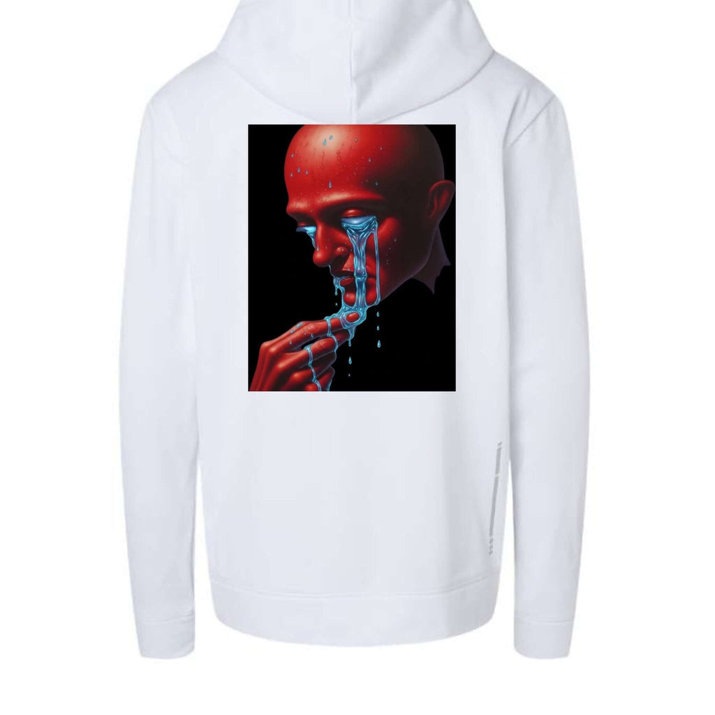 Aspire Clothing Co Surrealist Graphic Hoodie White Pullover - Aspire Clothing